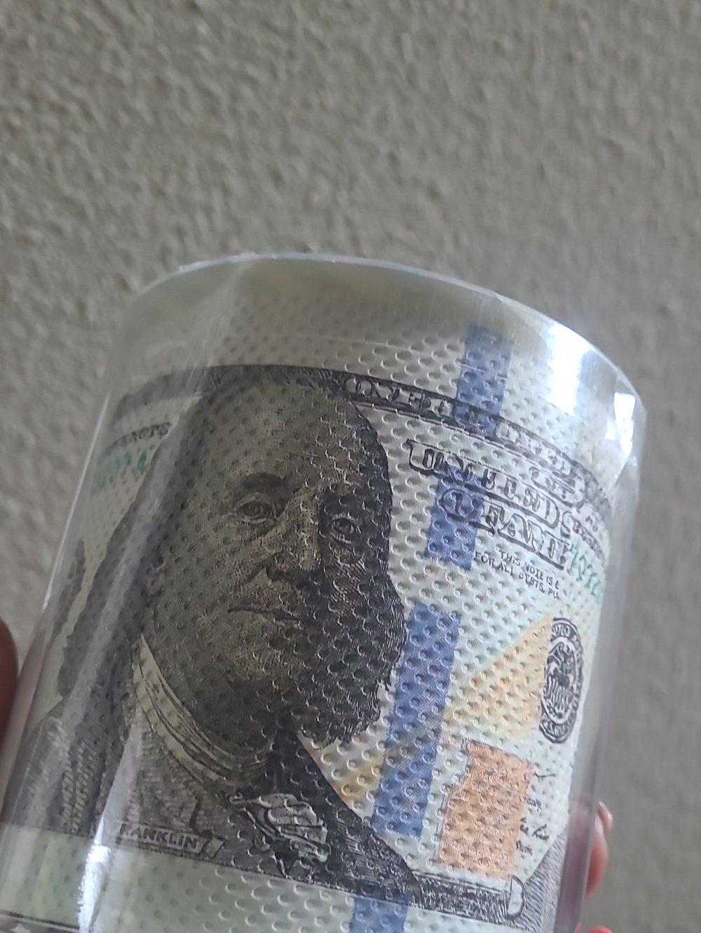 Novelty $100 Bill Printed Money Roll Toilet Paper - Picture 5 of 8